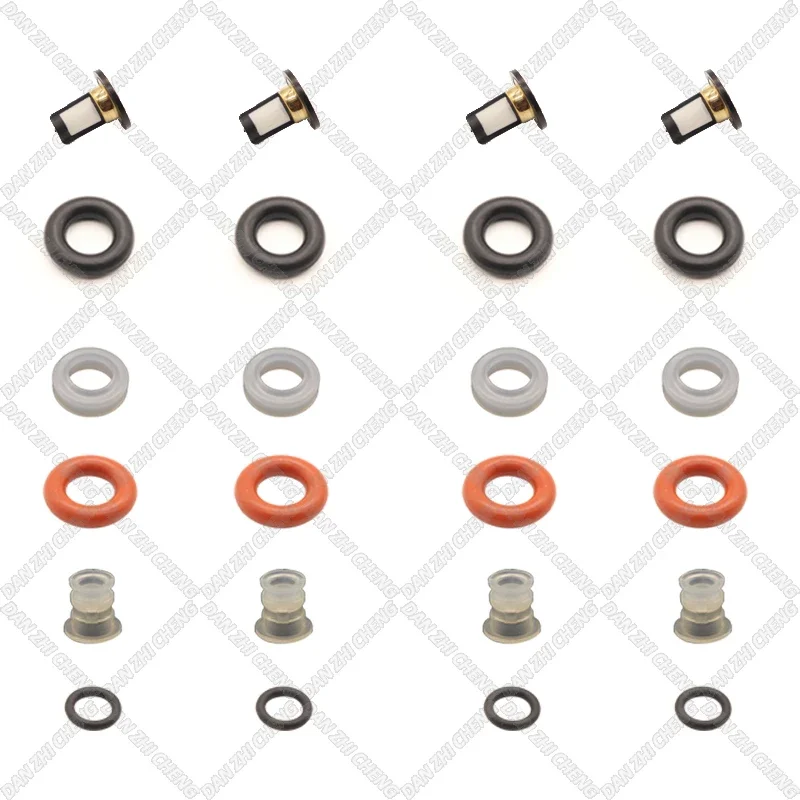 Fuel Injector Service Repair Kit Filters O-rings Seals for 2005-11 Honda Accord CR-V Element 2.4 16450-RAA-A01 2