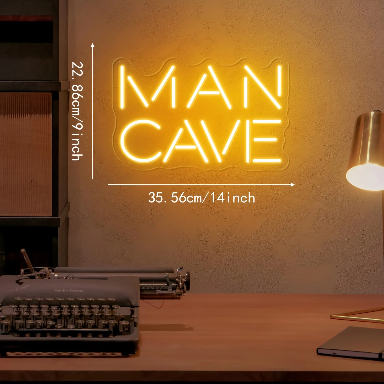 Lampu Neon Man Cave, Lampu LED Man Cave Bertenaga USB, Dapat Diredupkan, untuk Dekorasi Dinding Kamar Tidur, Ruang Game, Bar, Pub, Klub, Pesta