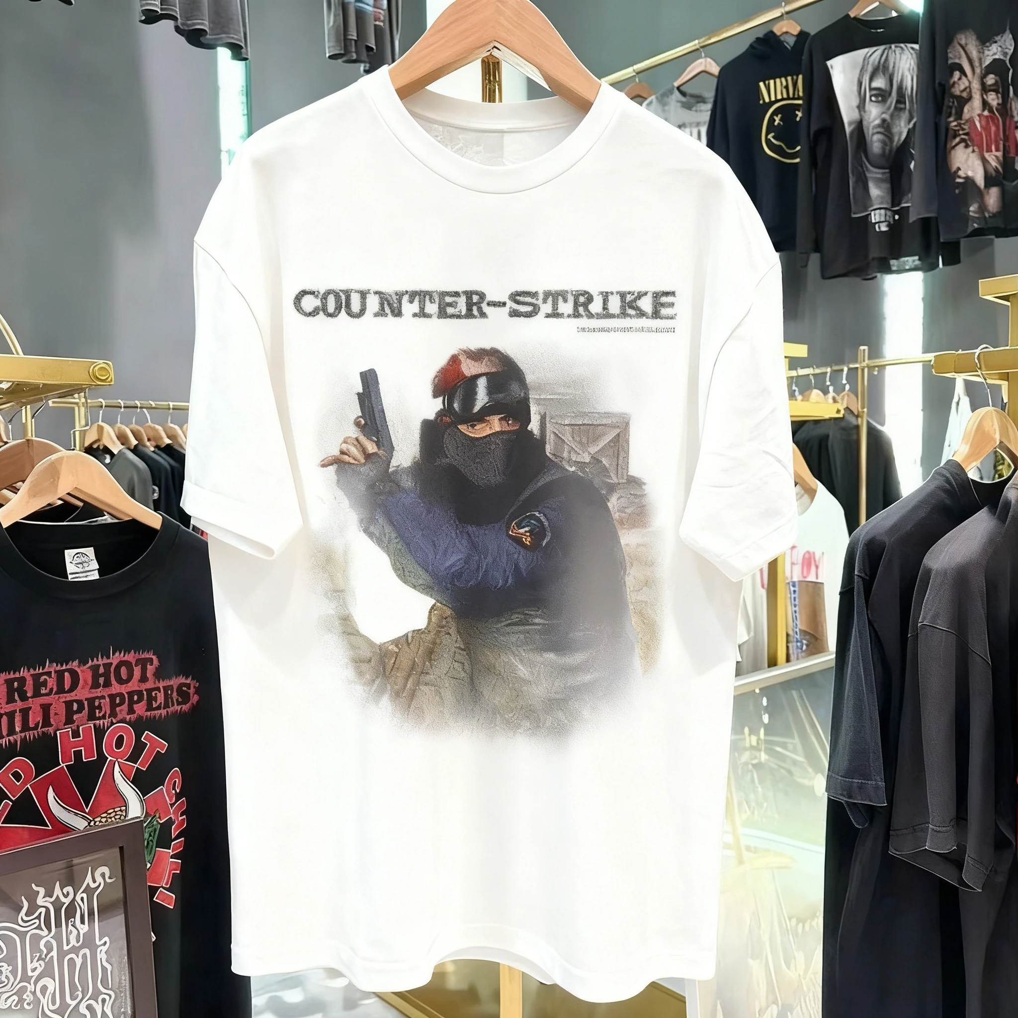 2026 Men and Women COUNTERSTRIKE 1.6 1999 PROMO VINTAGE BLACK T-SHIRT for Men Women S-4XL