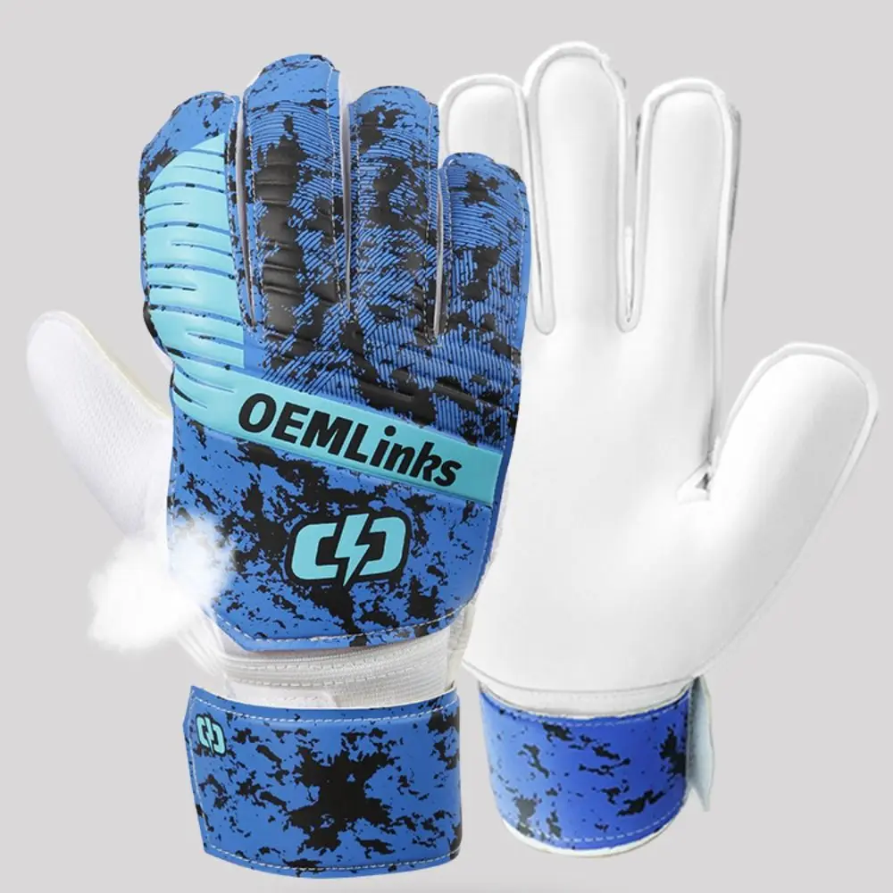 Wear-resistant Football Gloves Anti-slip Latex Goalkeeper Gloves Colorful Professional Goalkeeper Training Gloves Kids/Adult