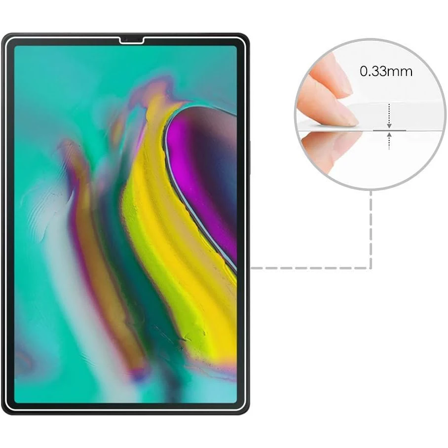 2 個 9H 強化ガラスサムスンギャラクシータブ S5e 10.5 ''2019 SM-T720 SM-T725 クリアアンチスクラッチスクリーンプロテクタータブレットフィルム