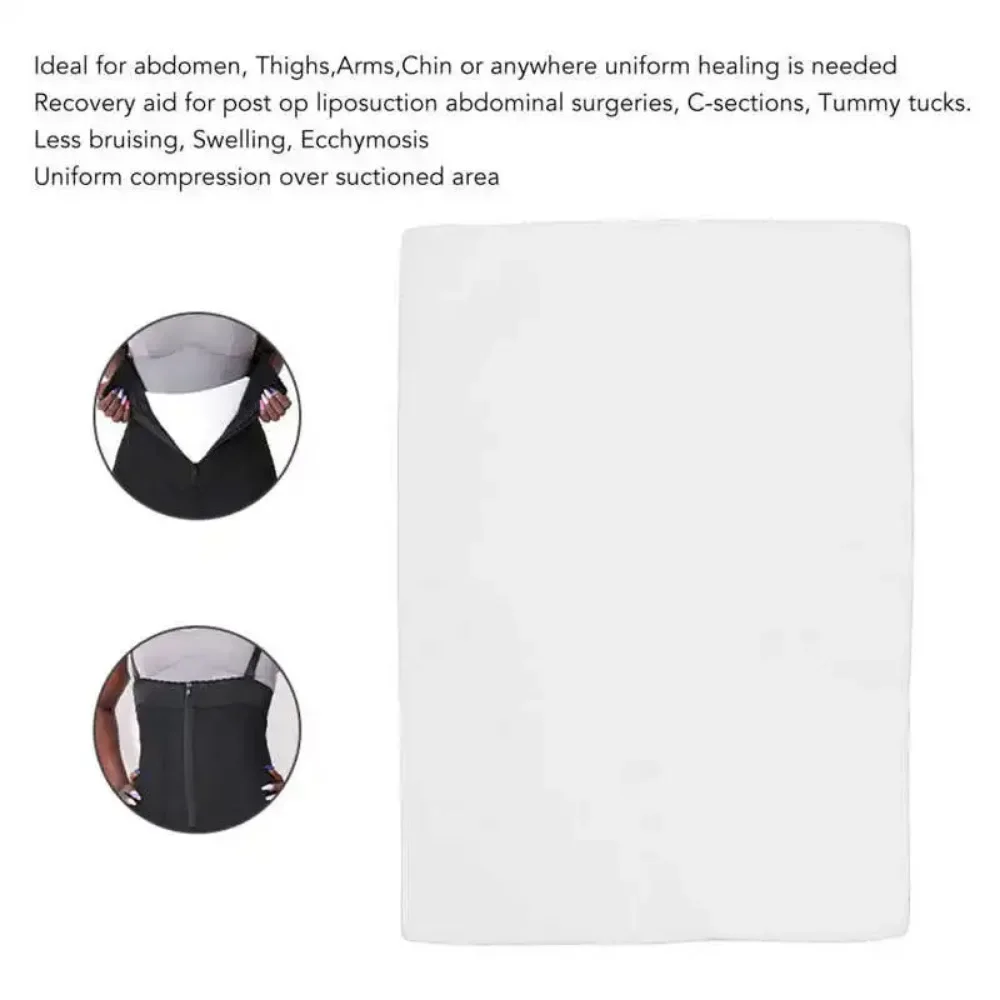 Thick Lipo Foam Board Extra Super Soft Post Surgery Liposuction Waist Belly Wrap Board Adjustable Arms Chin Abdomen Aid Recovery