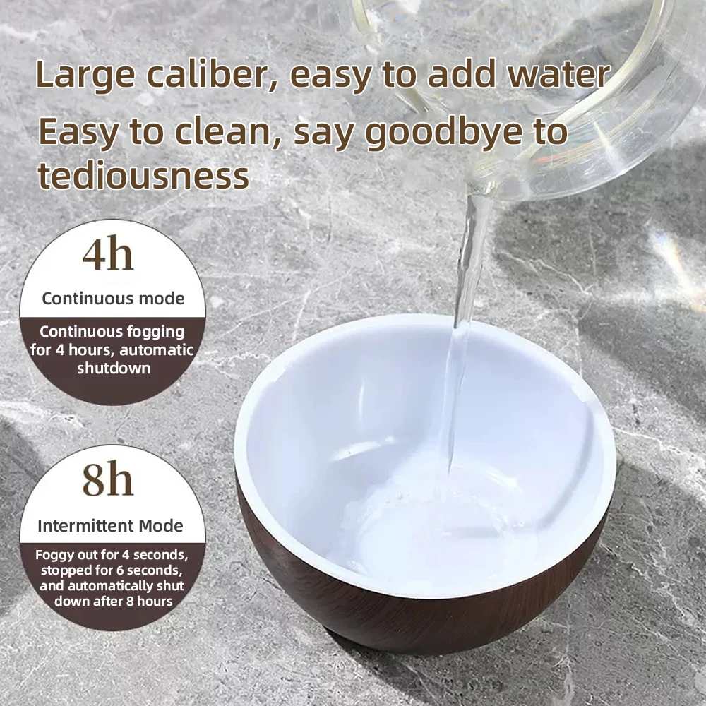 Smart Desk Humidifier for Bedroom/Office  Ultrasonic Mist, Touch Control & Customizable Ambient Lighting