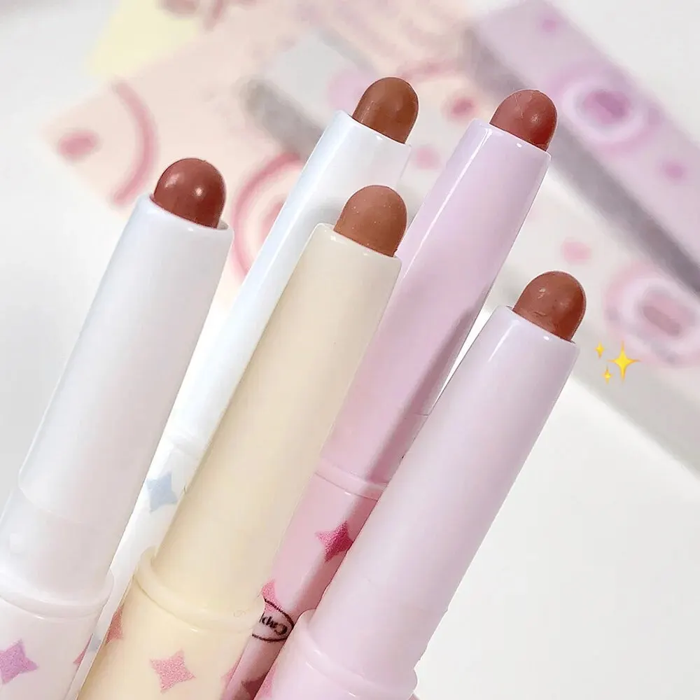 Mooie Zoete Doggie Dubbelzijdige Lipliner Fluwelen Matte Parelmoerachtige Lippenstift Voor Volledige Omtrek Van De Lippen Cappuvini Nude Lip Potlood