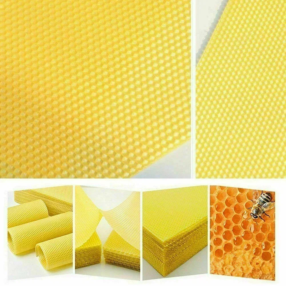 Foundation Wax Frames, 30pc Beehive Nest Sheet For Beekeeping, Supports Nest Building And Residual Honey Production