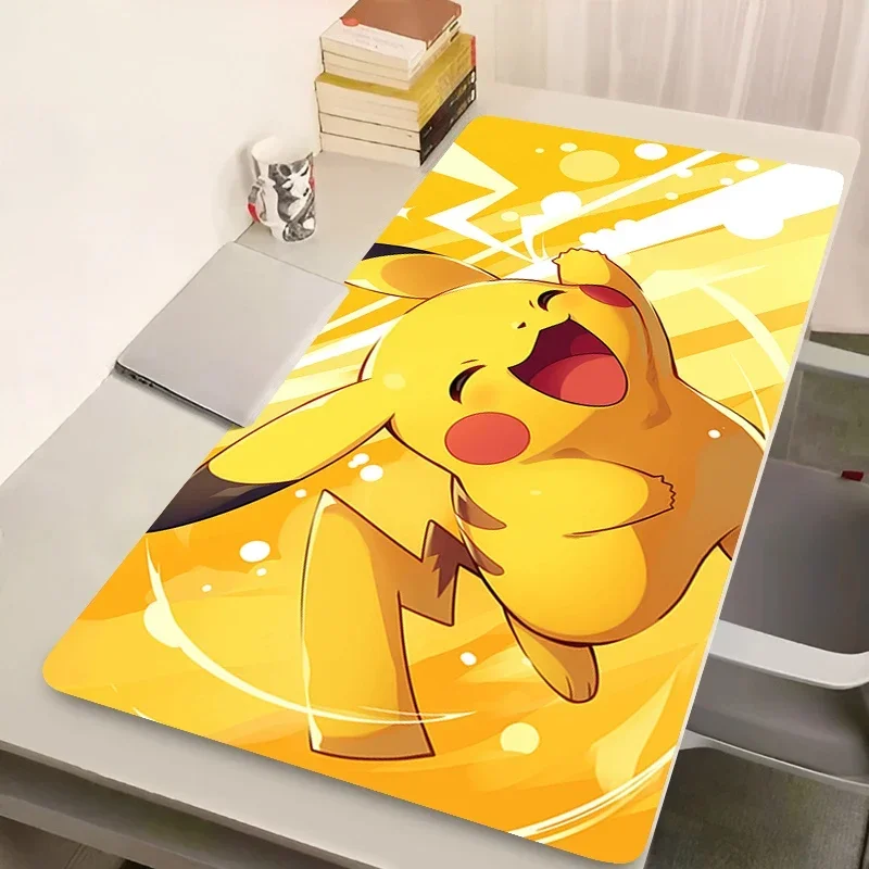 Bureau tapis de souris en cuir PU grand japon Anime clavier ordinateur portable Pokemon Pikachu tapis de souris PC Kawaii Gamer tapis de bureau étudiant tapis de Table