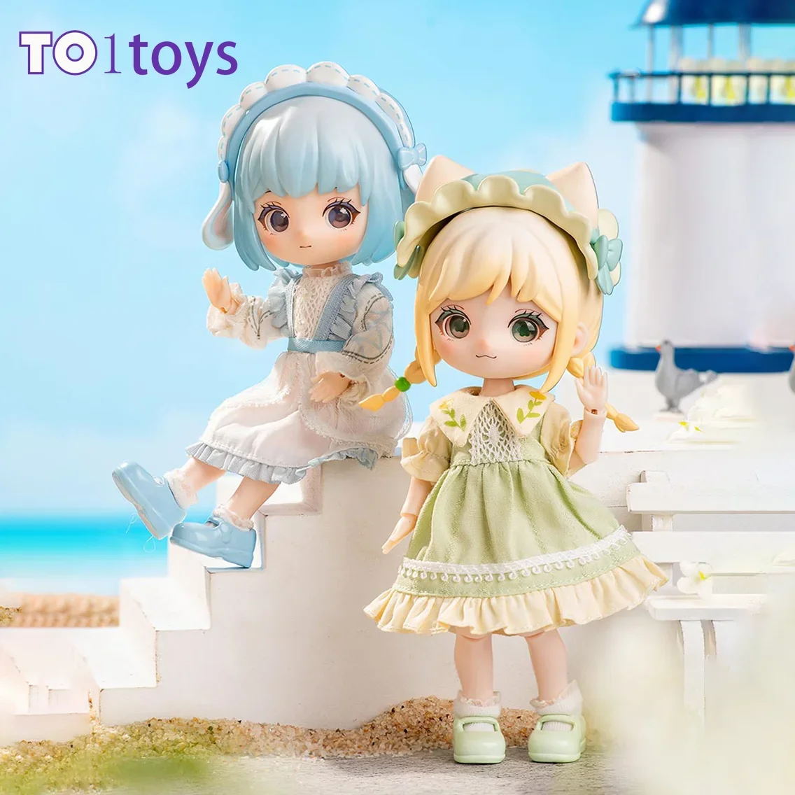 SIMONTOYS Liroro Summer Island Series Blind Box Toys Mystery Box Ob11 1/12 Bjd Dolls Cute Action Figure Kawaii Model Girls Gift