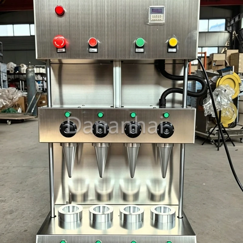 

Fast Food Pizza Cone Making Machine Rotary Oven with Glass Display Cabinet for Restaurant Commercial Use
