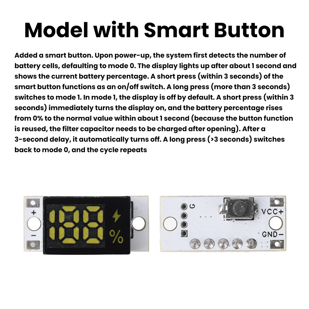 Mini Battery Level Indicator Module 1S 2S 3S 4S Series Lithium Battery Capacity Tester LED Digital Percentage Display Module image 4
