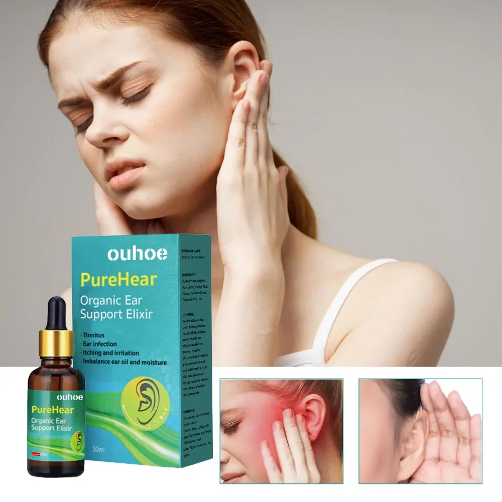 Tinnitus Treatment Ear Drops Relieving Hearing Loss Discharge Care Treat Deafness Earache Pain Ear Ringing Swelling Otitis Fluid