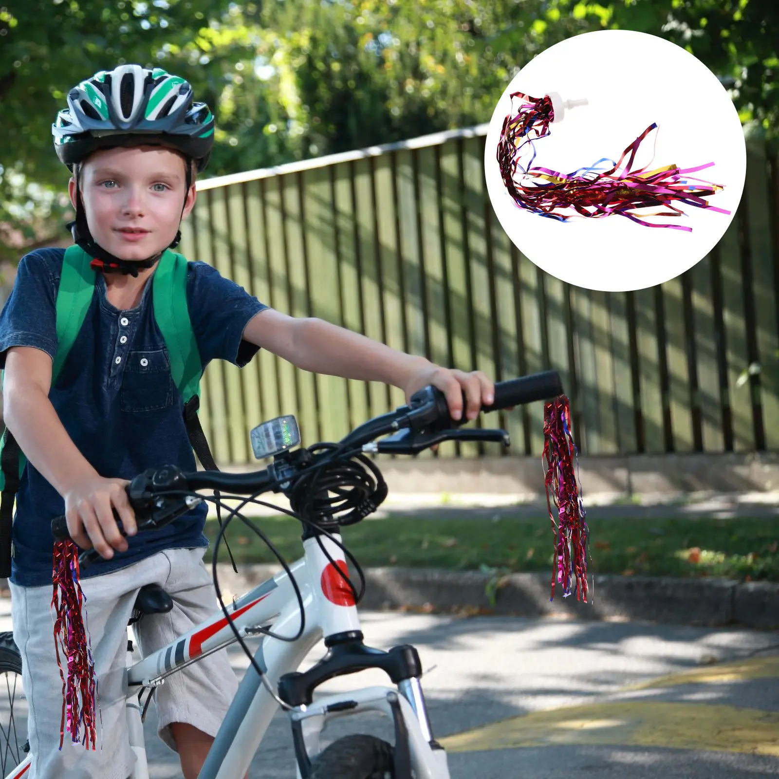 

20Pcs Kids Scooter Tassels Handlebar Streamers Colorful Bike Ribbons Decorative Grip Tassels Fun Bicycle Accessories