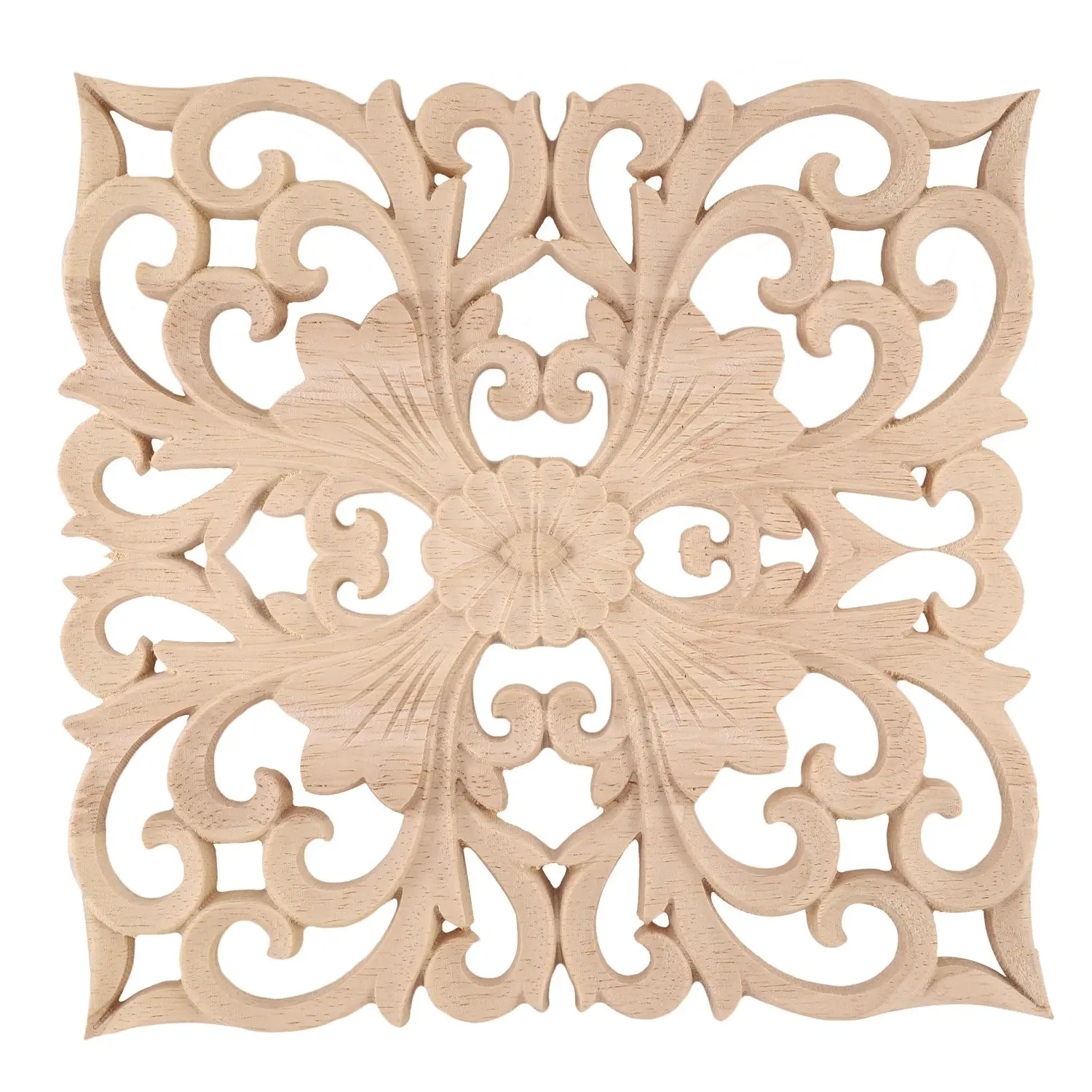 Wooden Decal Supply European-Style Applique Real Wood Carving Accessories And Retail.Woodcarving 20x20x1Cm