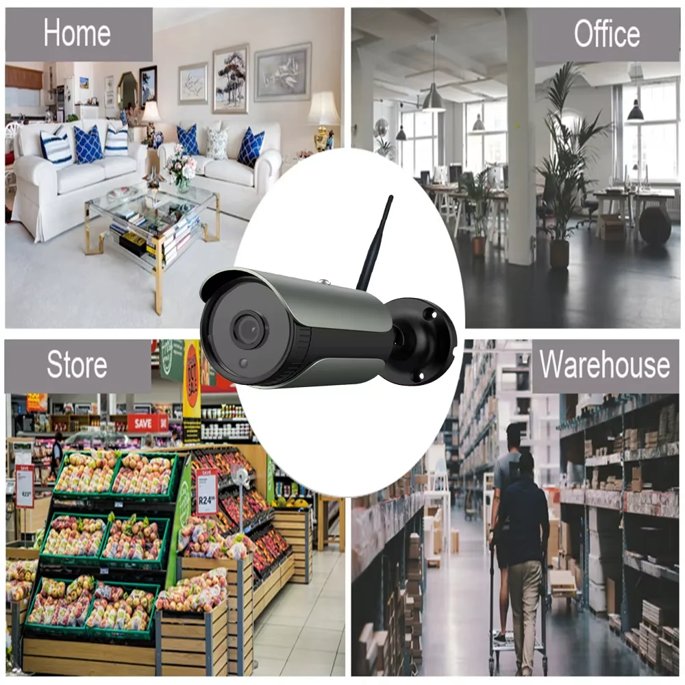 Hjt 5mp Wifi 3.6Mm Menselijke Detectie Buitenshuis H.265 Onvif Bullet Cctv Nachtzicht Ir Human Audio Security Camhi