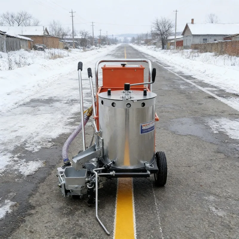 

Easy Operated Hand Push Thermoplastic Line Marking Machine with Adjustable Hopper for Highway Edge Line with Customized