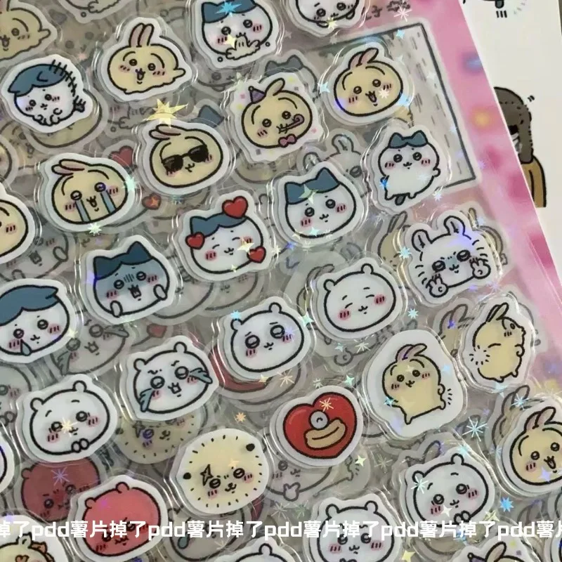 10 20 Pcs Kawaii Sanrio Anime Chiikawa Notebook Stickers Cute Cartoon Children Lovely Patch Decoration Gifts Toys for Kids