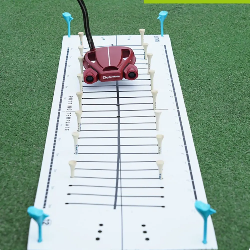 15 Degree Golf Putting Mat Improving Skills Putting Green Pad Golf Track Paper Hitting Practice Aiming Line Golf Training Aids
