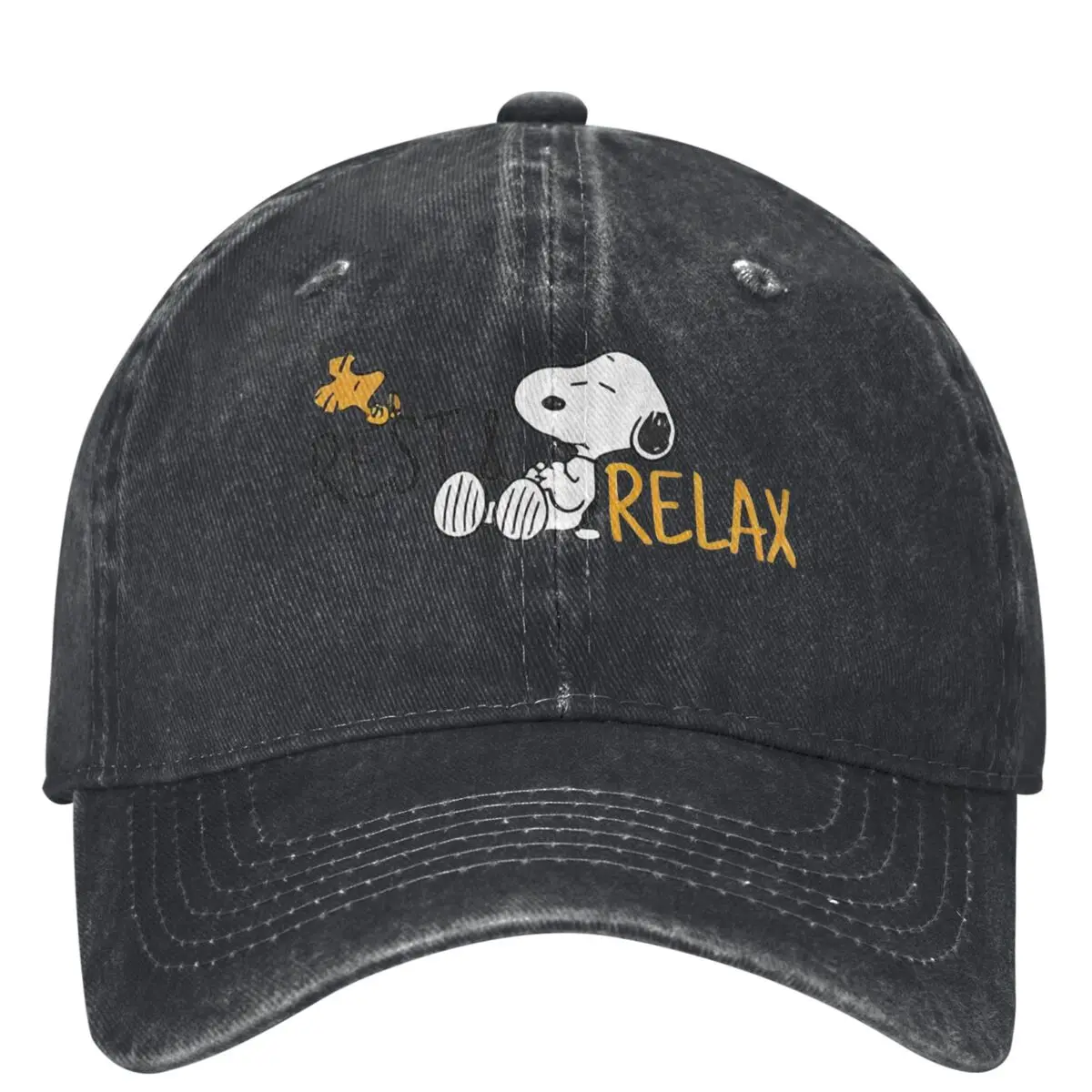 Snoopy Woodstock Lazy Days Baseball Cap Outdoor Gym y2k Cool Trucker Hat Couple Women Casual Sun Visors Baseball Caps