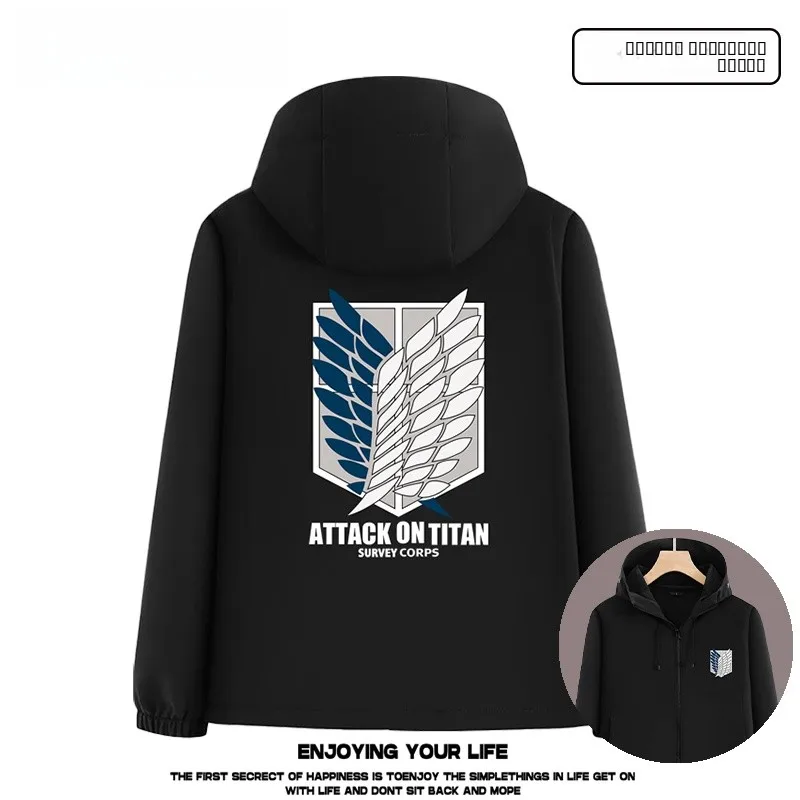 atta-on-titan-collaborative-soft-ell-jaet-svel-coat-ex-stand-fit-casual-sle-polyester-fiber-zipper-closure
