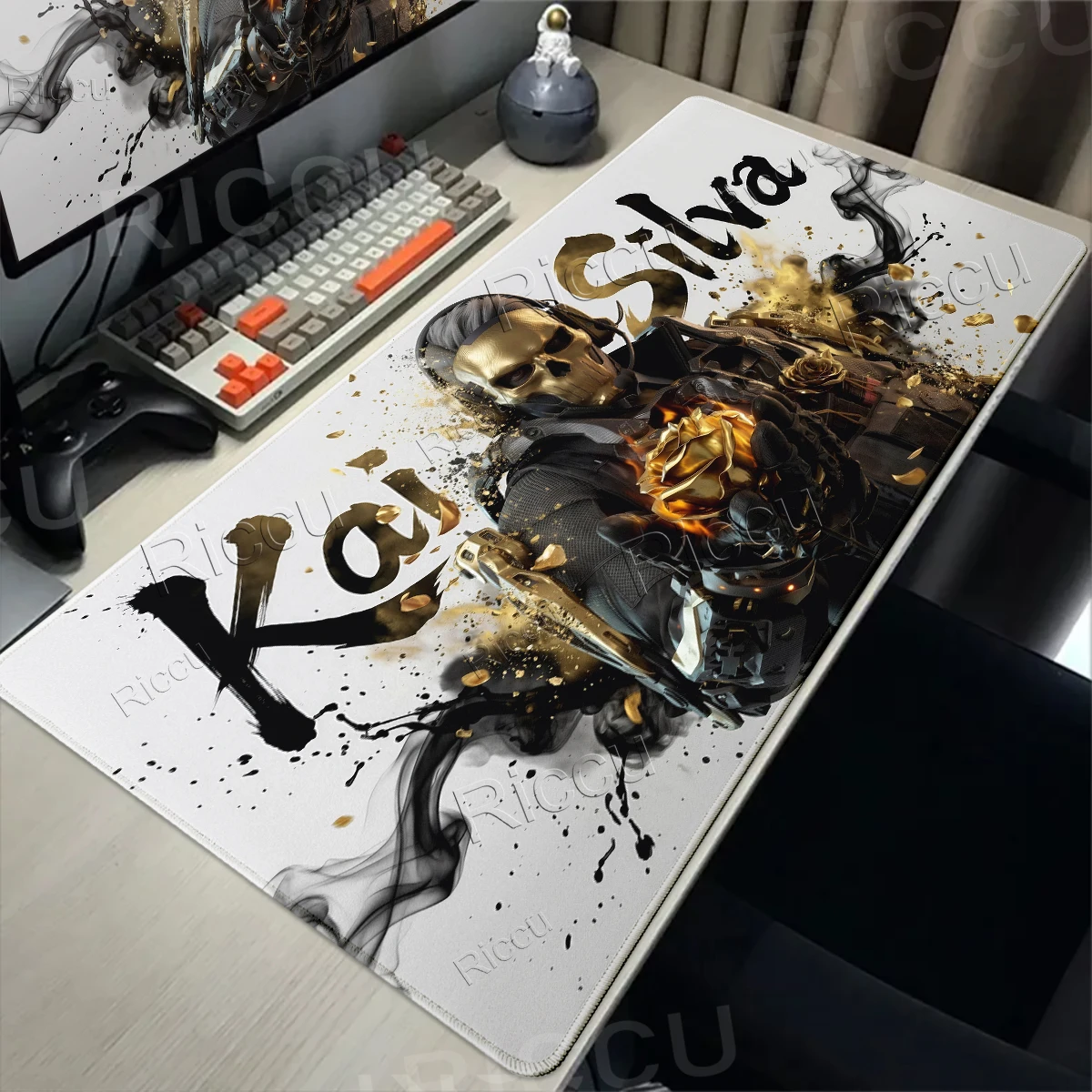Large Anime Game D-Delta O-Operation Office Table Accessories Carpet Gaming Cabinets Decor Mats Non-slip Base LockEdge Oversized