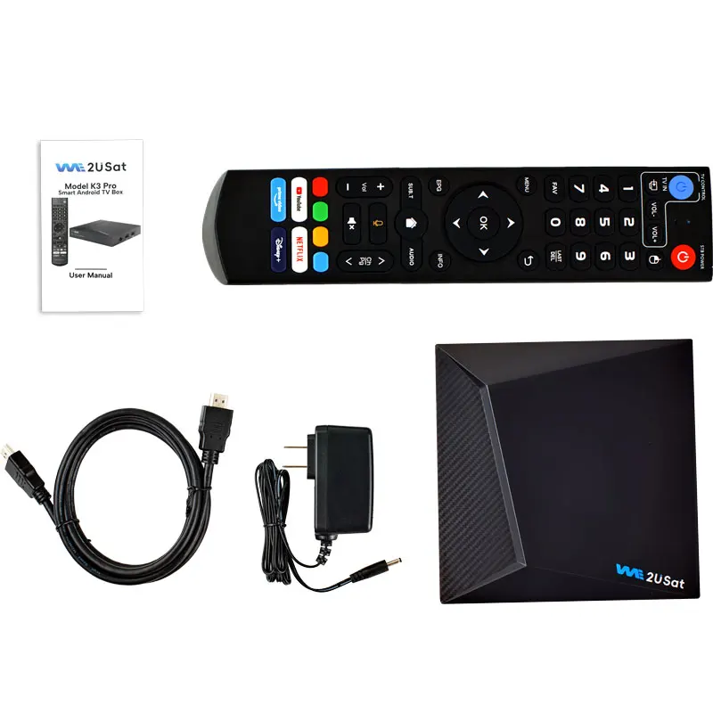 TV Box Android HDR 6K, penerima satelit TV