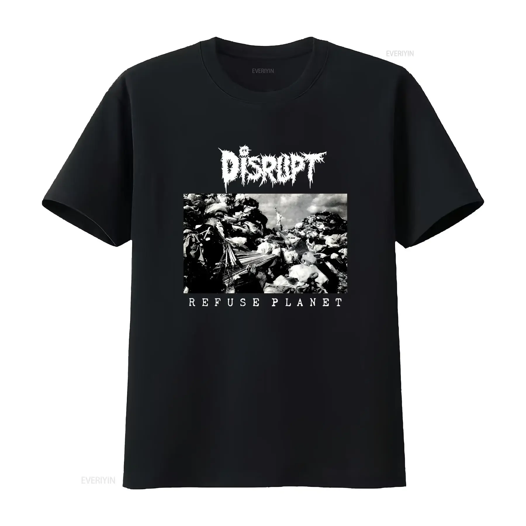 Disrupt Refuse Planet Crust D Beat Punk Merch T Shirt Bold Design for Rebellious Style vintage Washed Unisex