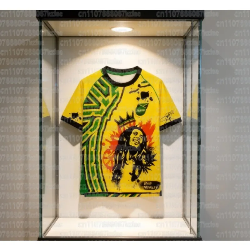 2026 Beliebtes Eltern-Kind Sonderedition Trikot Graffiti T-Shirt Herren Jamaika T-Shirt Fußball Sport Gedenkausgabe