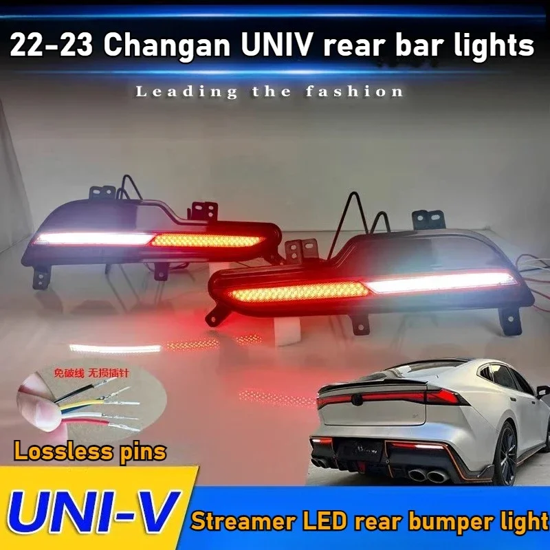 

For Changan Univ Uni-V 2022-2023 Car Rear Bumper Lights LED Warning Light, Brake Highlight + Reverse Light + Dynamic Turn Signal