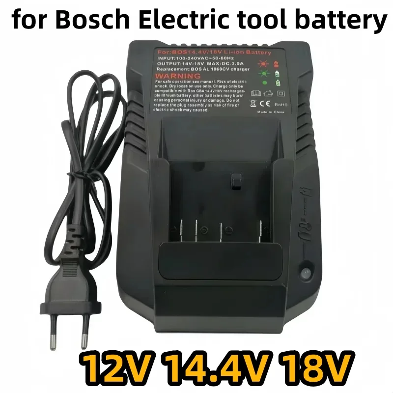 

Зарядное устройство для литиевых батарей Bosch 12 В/14,4 В/18 В, светодиодная подсветка, 1018 К, 3 А, зарядное устройство для быстрой зарядки BAT618 BAT618G BAT609 BAT609G и т. д.