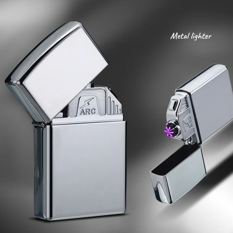 

Hot-selling Metal Personalized Creative Six-arc Pulse Arc Lighter Pipe Cigar USB Charging Electronic Men's Smoking Accessories