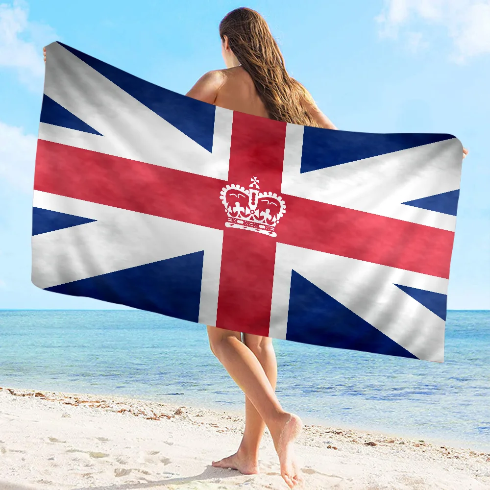 UK England Flag Big Microfiber Beach Towels Quick Dry Towel Sand Beach Towels Pool Towel for Travel Swim Pool Yoga