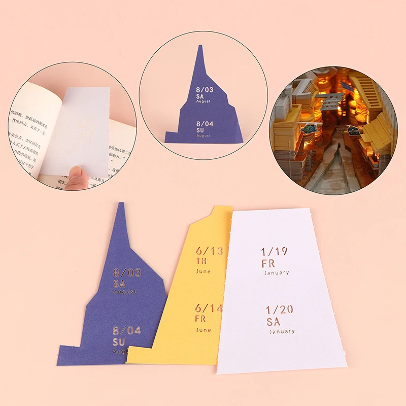 Magic Alley Desk Calendar With LED Lights 2025 Calendar Memo Pad Creative Desk Calendar DIY Notes Notepad 3D Art Calendar Paper