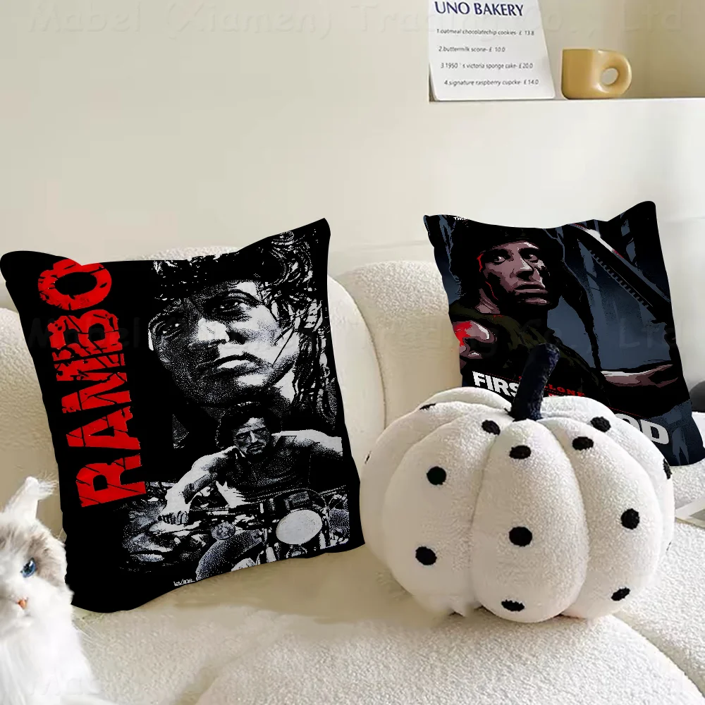 

Movie Rambo First Blood Stitch Lucky Dragon Pillow Cover Sofa Cushion Cover Home Room Decoration Children Gift