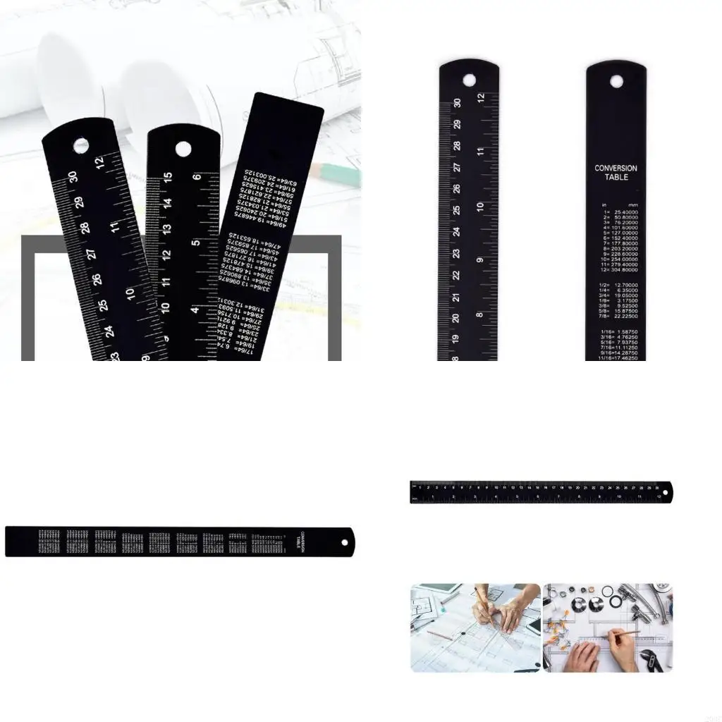 

203C Metric Measurement Ruler Aluminum Repair Tool for Student Engineers & Designers