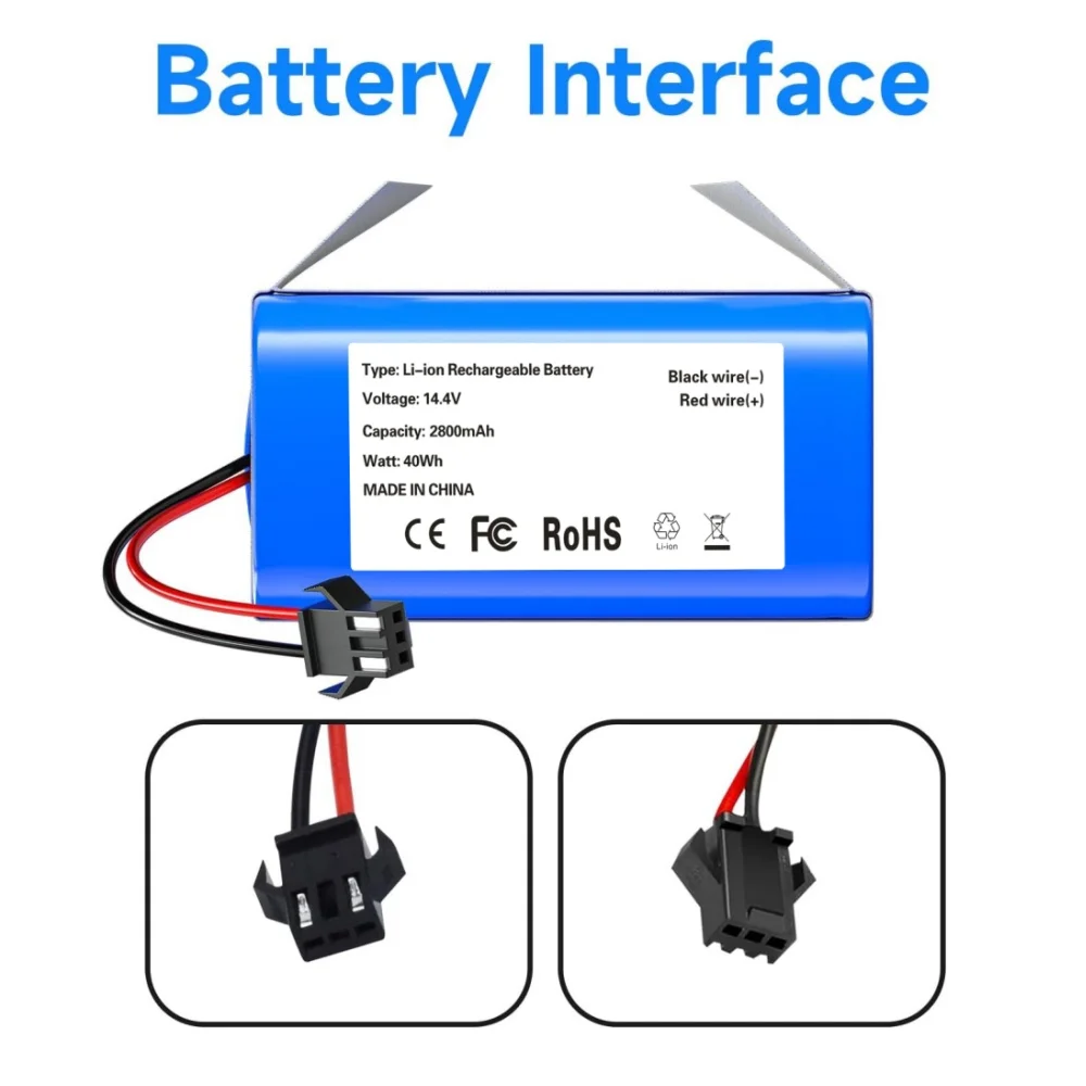 14.4V 5200mAh Li-ion Battery Pack for Conga Excellence Series 950 990 1090 1790 1990, Direct Replacement Compatible with N79S