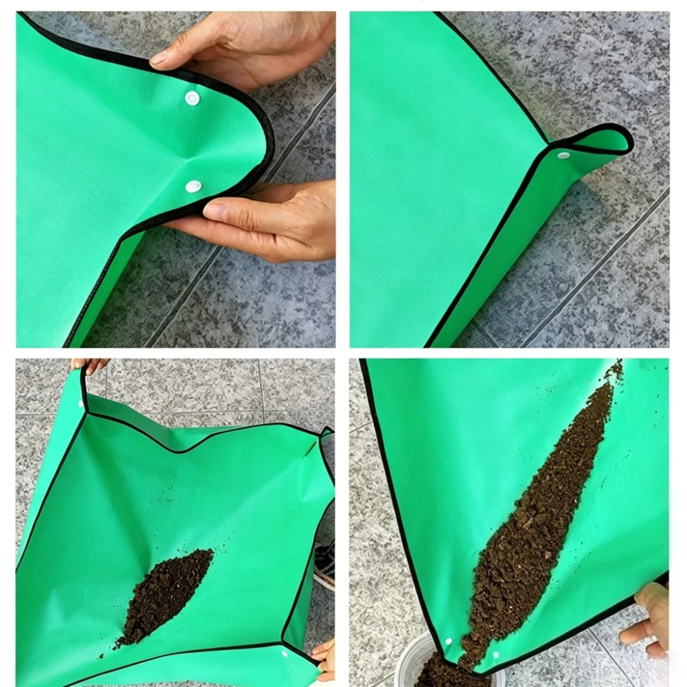 1Pc Waterproof Planting Mat Foldable Gardening Potting Pad 50cm Flower Transplanting Soil Work Mat For Indoor Garden