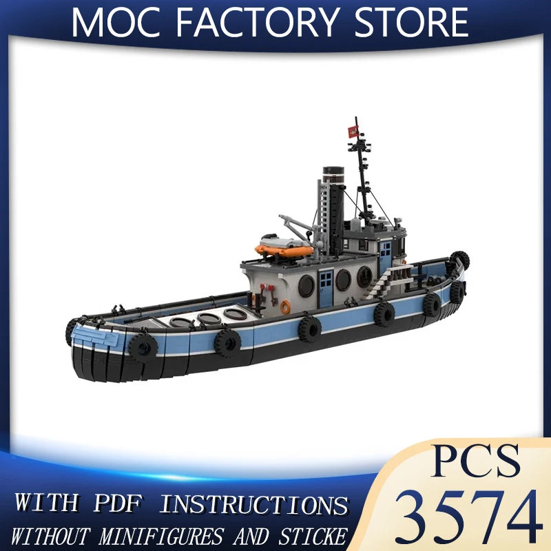 

Marine Ship Series Moc Building Bricks Steamship Model Technology Modular Blocks Gifts Christmas Toys DIY Sets Assembly