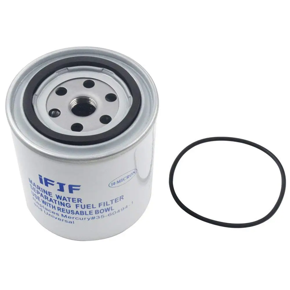 iFJF S3213 Fuel Water Separating Filter Element with O-ring fit 3/8 Inch NPT Outboard Motors Marine 35-60494-1