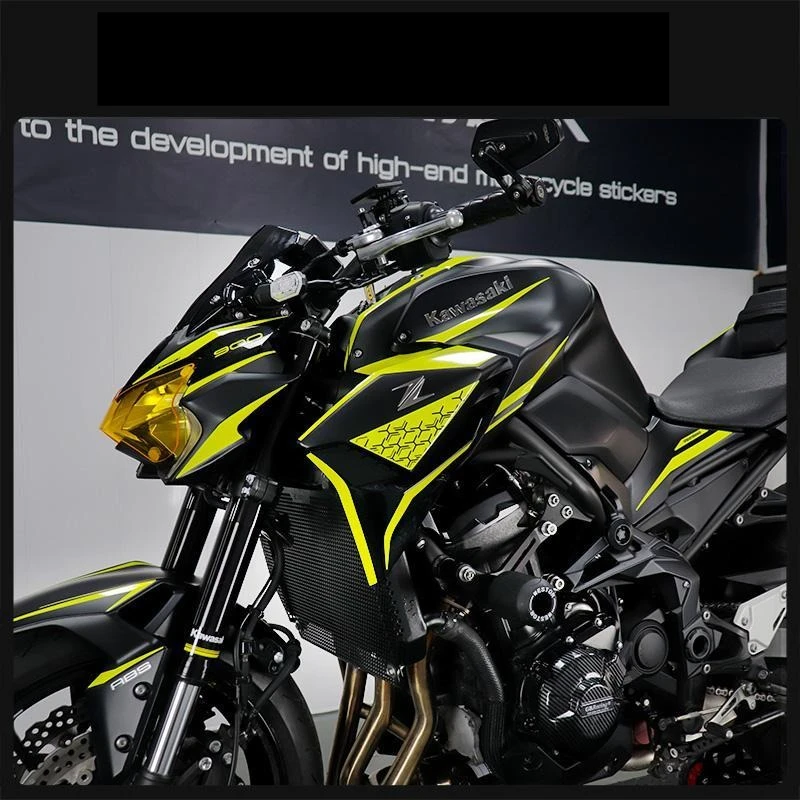 For Kawasaki Z900Customized flower pattern decals for the entire vehicle - 2021 new model waterproof decals Motorcycle Stickers 5
