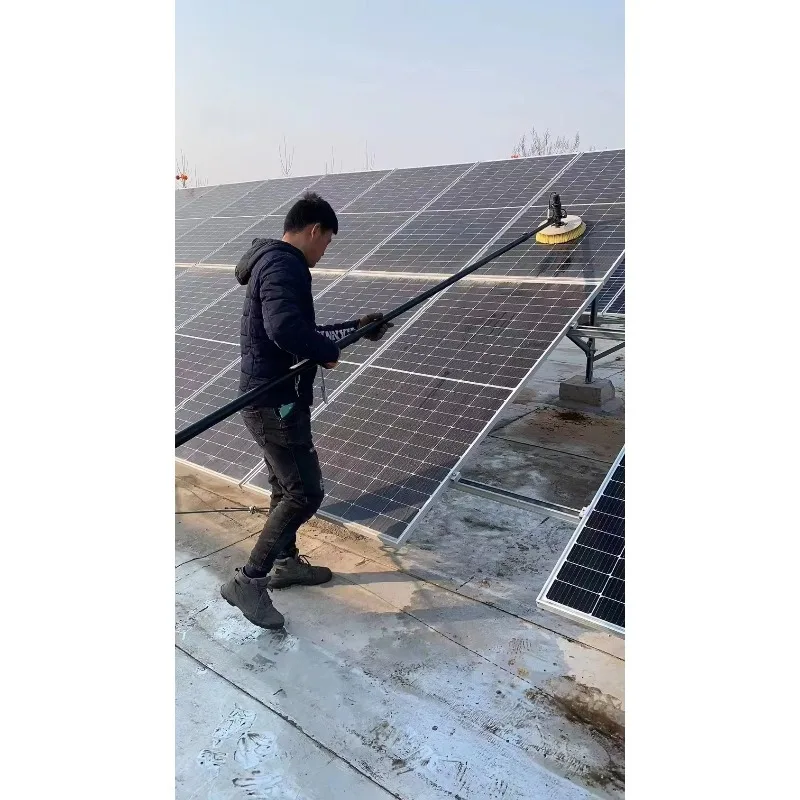 Rotating Solar Panel Cleaning Brush Solar Cleaning Machine Photovoltiax Cleaner