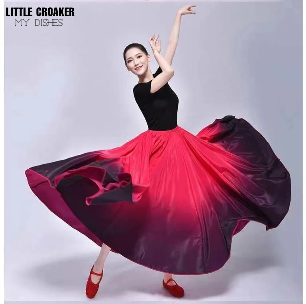 Spain Flamenco Dance Performer Dresses for Women Stage Performance Dancing Skirts 360/540/720 Degree Costumes Female Vestido