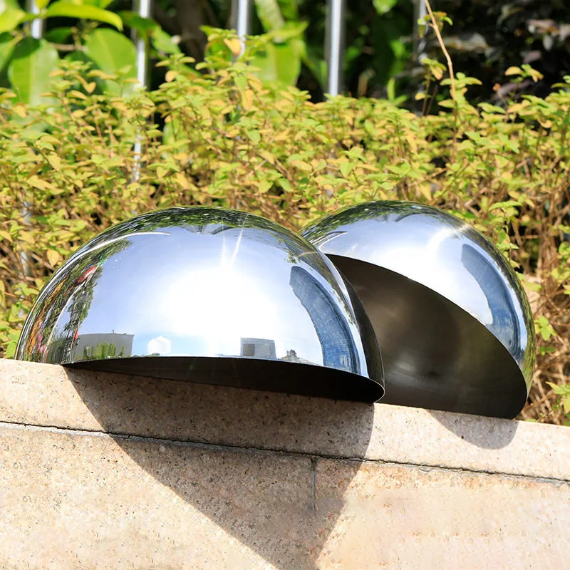 1-20pcs Hollow Hemisphere OD 12.7-600mm 304/201 Stainless Steel Semisphere Mirror Polishing Decoration Sealing Plug Half Balls