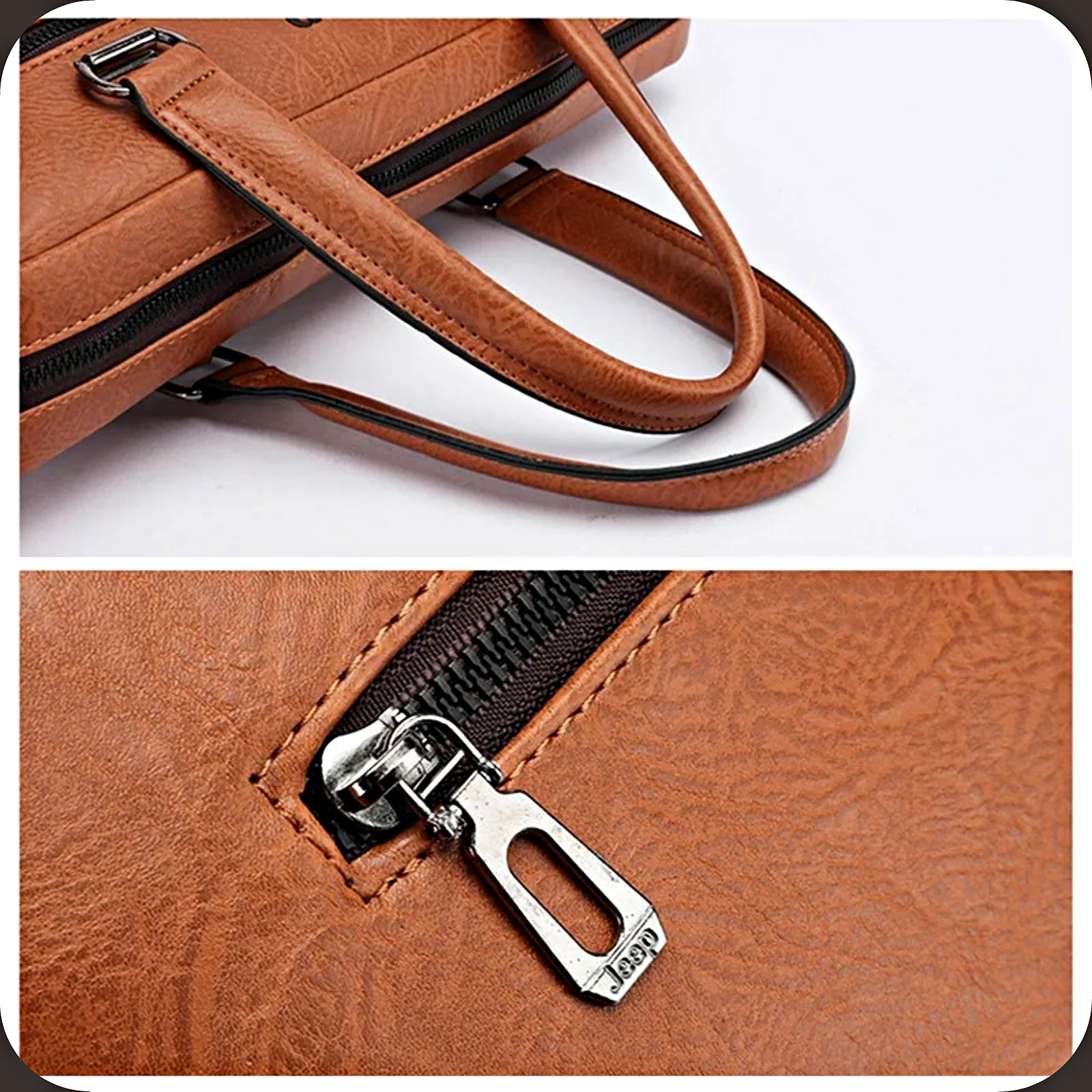 Borsa a tracolla in pelle Borsa a tracolla per laptop multiscomparto Borsa da lavoro Valigetta da uomo in vera pelle per il trasporto tecnico