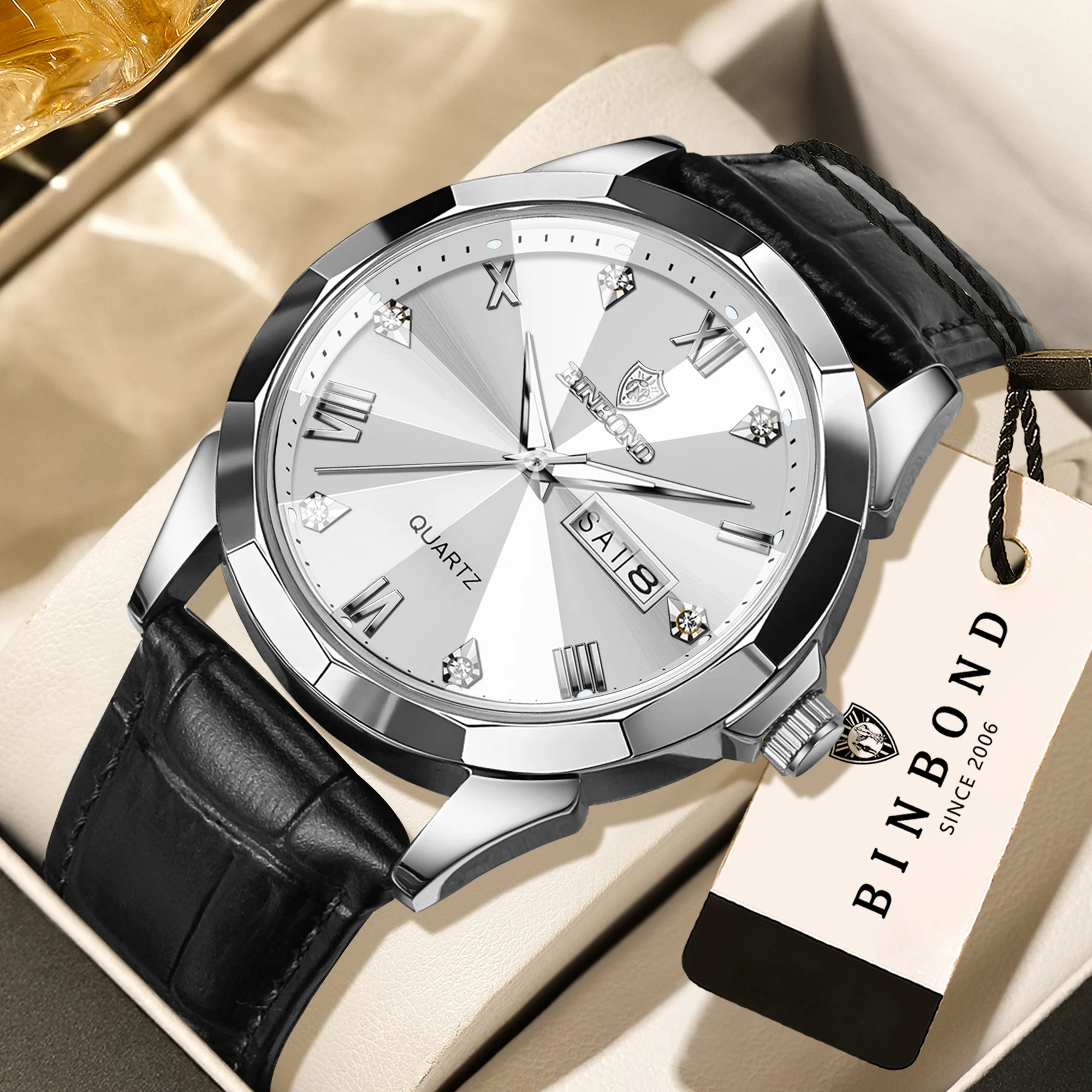 Men's BINBOND Luxury Luminous Waterproof Watch