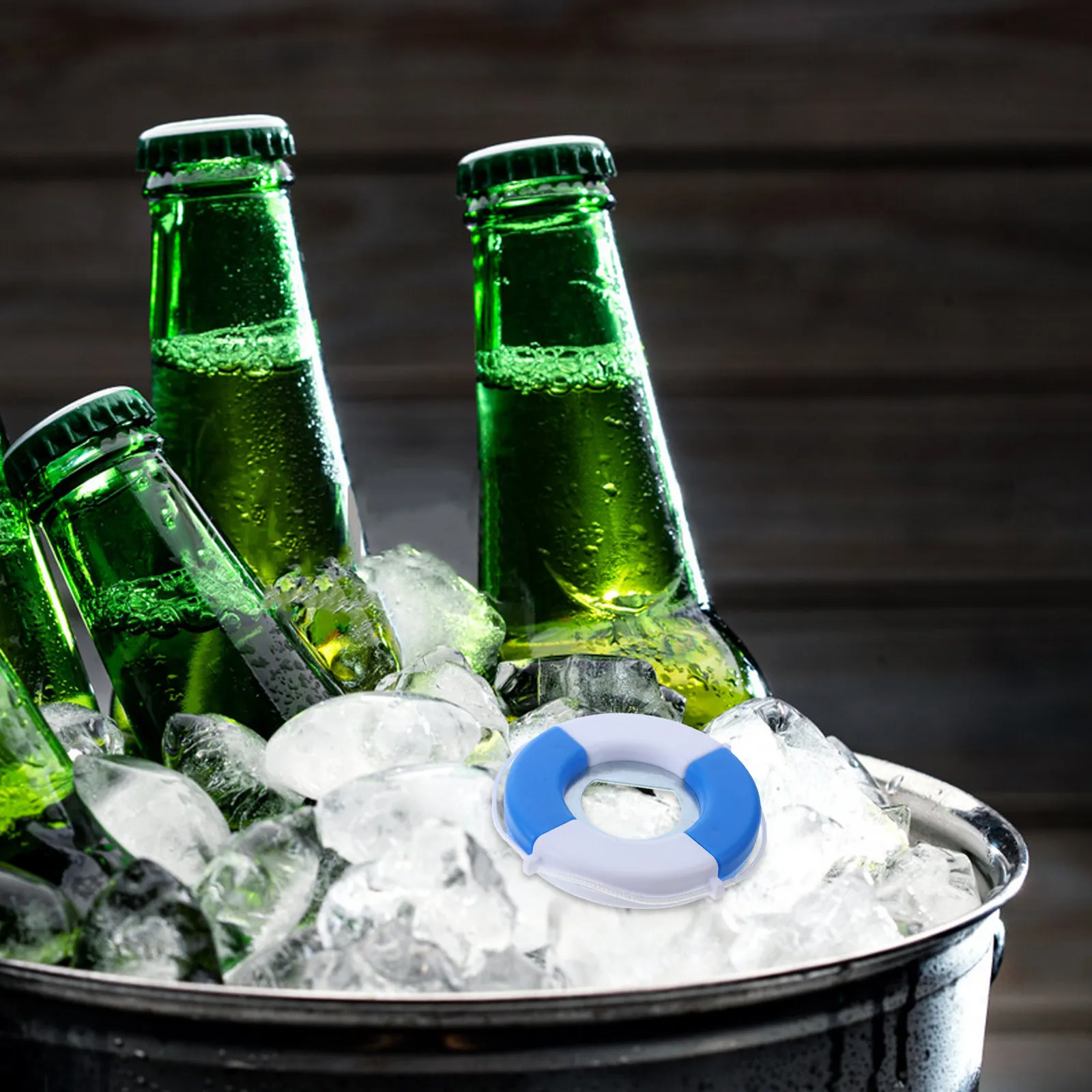 Swim Ring Shaped Beer Opener Plastic Bottle Opener for Beer Cap Opening Home Bar Restaurant Hotel Ktv Outdoor Portable