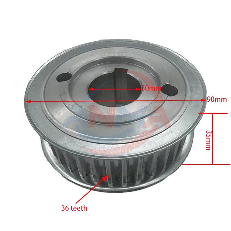 2Pieces F2.013.492 Timing Pulley Aluminum Pulley For Heidelberg CD102 XL105 Printing Machine Pairts