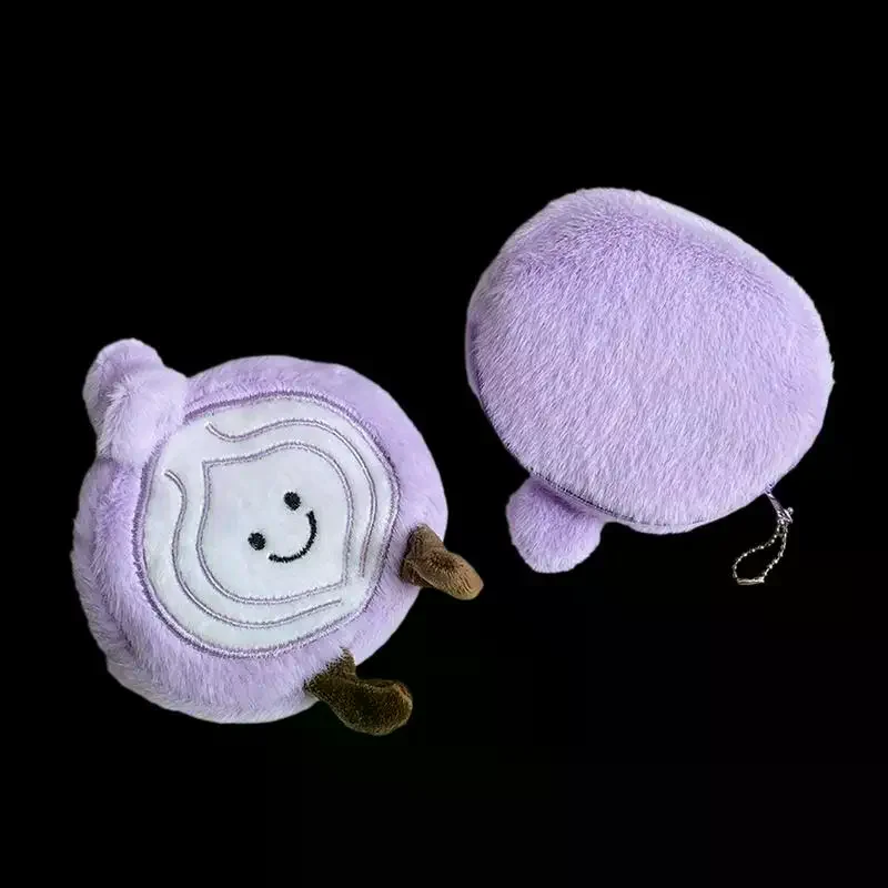 

Милый плюшевый кошелек-брелок в виде лука, кавайный мультяшный креативный кошелек-имитация лука, сумка для мелочей, подвеска-кошелек