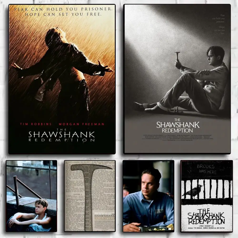 Classic Movie The S-Shawshank Redemption Poster Modern  Wall Art Aesthetic Minimalist Bedroom Decor Cafe Home Gift