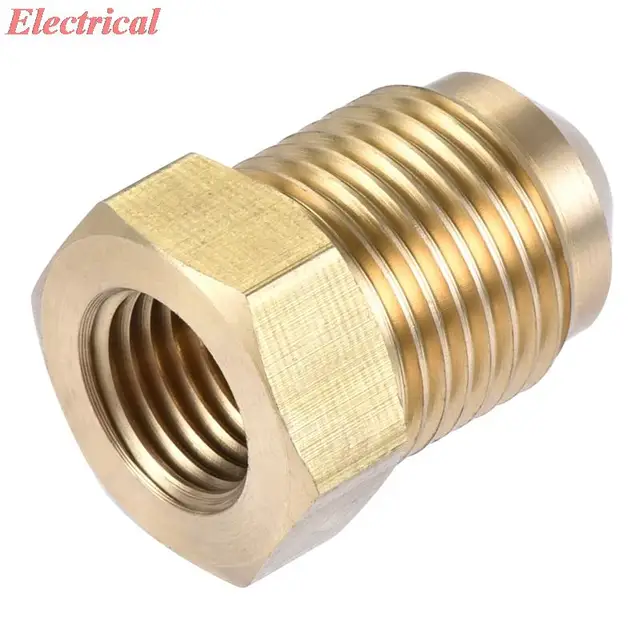 Mosiężna złączka rurowa, 3/8 SAE Flare męski 1/4 SAE gwint żeński, Adapter rurowy