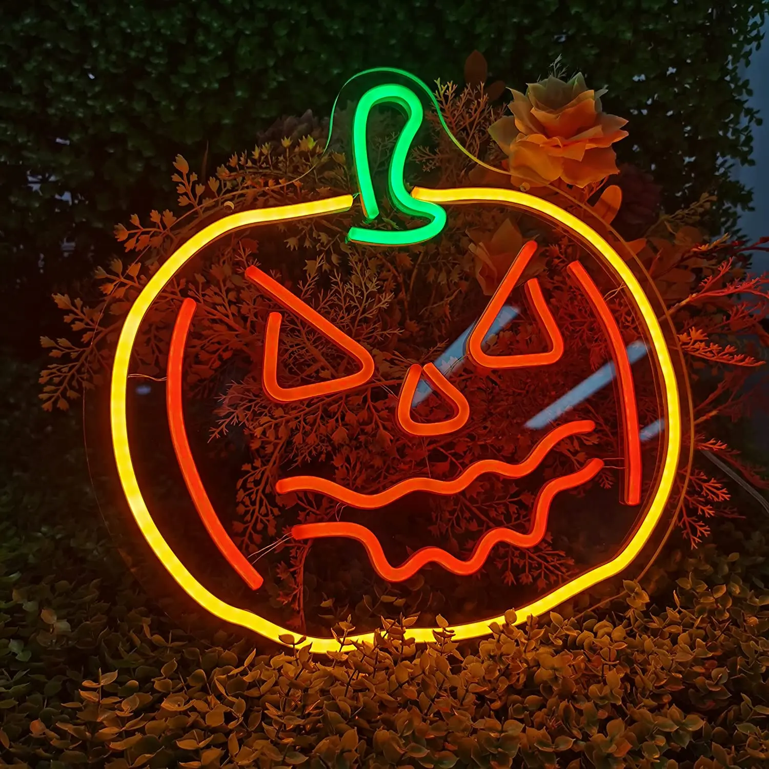 Halloween Pumpkin Neon Sign - Neon Signs for Wall Decor Neon Lights for Bedroom, Children's Room, Birthday Gifts