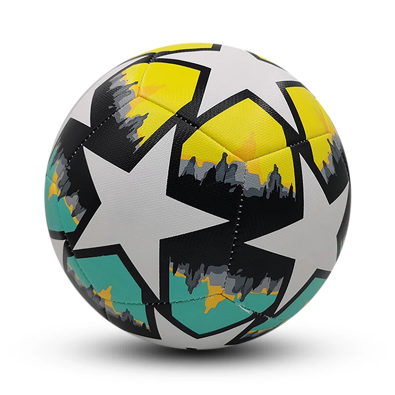 Football Professional No. 5 Football Machine Sewn PU Material Competition Group Training Unisex Soccer Ball Adult Children Race